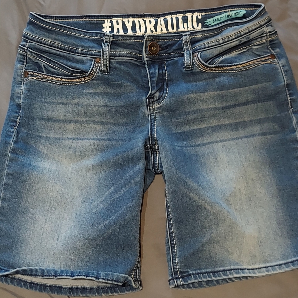 Hydraulic Women's Faded Blue Jean Shorts